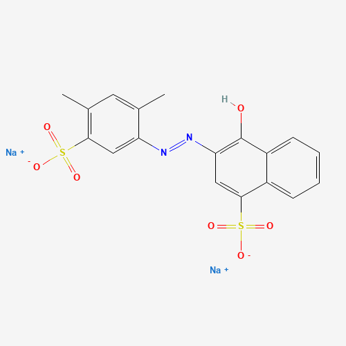 Chemical structure of FD&C Red No. 4, from PubChem compound 62542