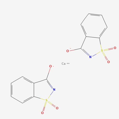 Chemical structure of Calcium saccharin, from PubChem compound 62610