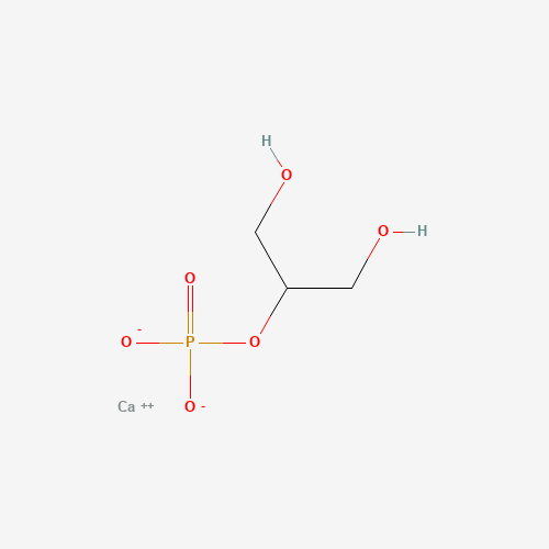 Chemical structure of Calcium glycerophosphate, from PubChem compound 62820