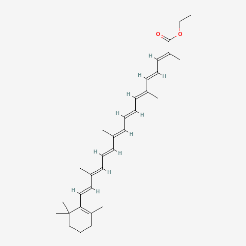 Chemical structure of Ethyl beta-apo-8'-carotenoate, from PubChem compound 6391647