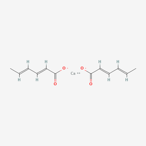 Chemical structure of Calcium sorbate, from PubChem compound 6433506