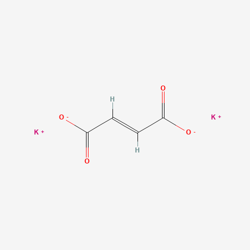 Chemical structure of Potassium fumarate, from PubChem compound 6433511