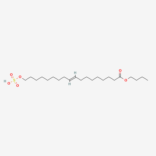 Chemical structure of Sulfated butyl oleate, from PubChem compound 6435867
