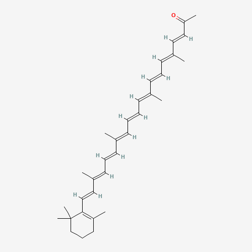 Chemical structure of Citranaxanthin, from PubChem compound 6436724