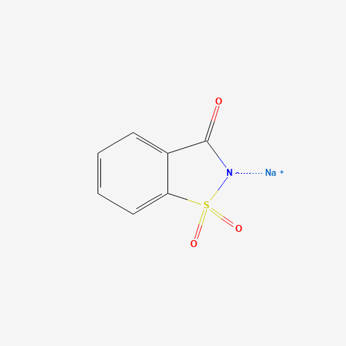 Chemical structure of Sodium saccharin, from PubChem compound 656582