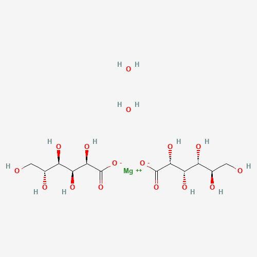 Chemical structure of Magnesium gluconate, from PubChem compound 71587201