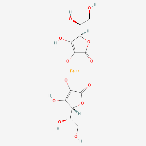 Chemical structure of Ferrous ascorbate, from PubChem compound 86763295