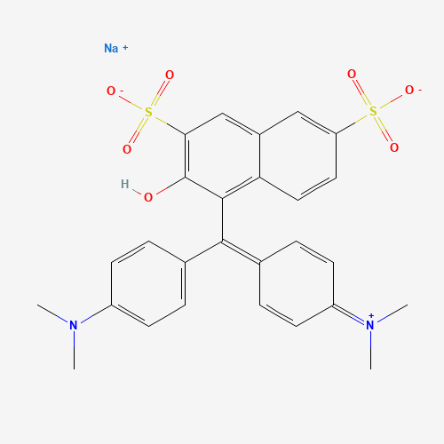 Chemical structure of Green S, from PubChem compound 91525