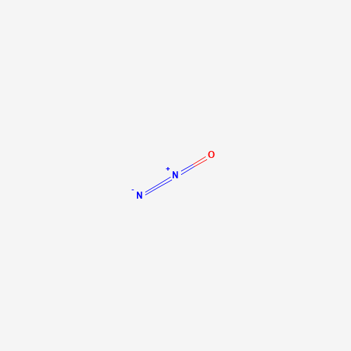 Chemical structure of Nitrous oxide, from PubChem compound 948