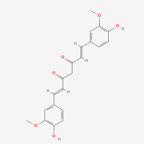 Chemical structure of Curcumin, from PubChem compound 969516