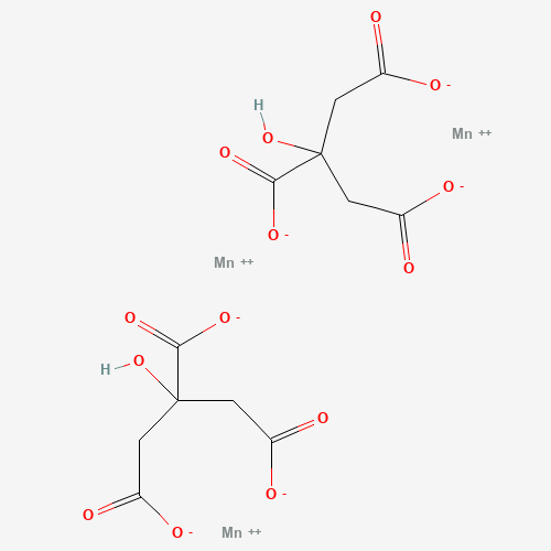 Chemical structure of Manganese citrate, from PubChem compound 9937209